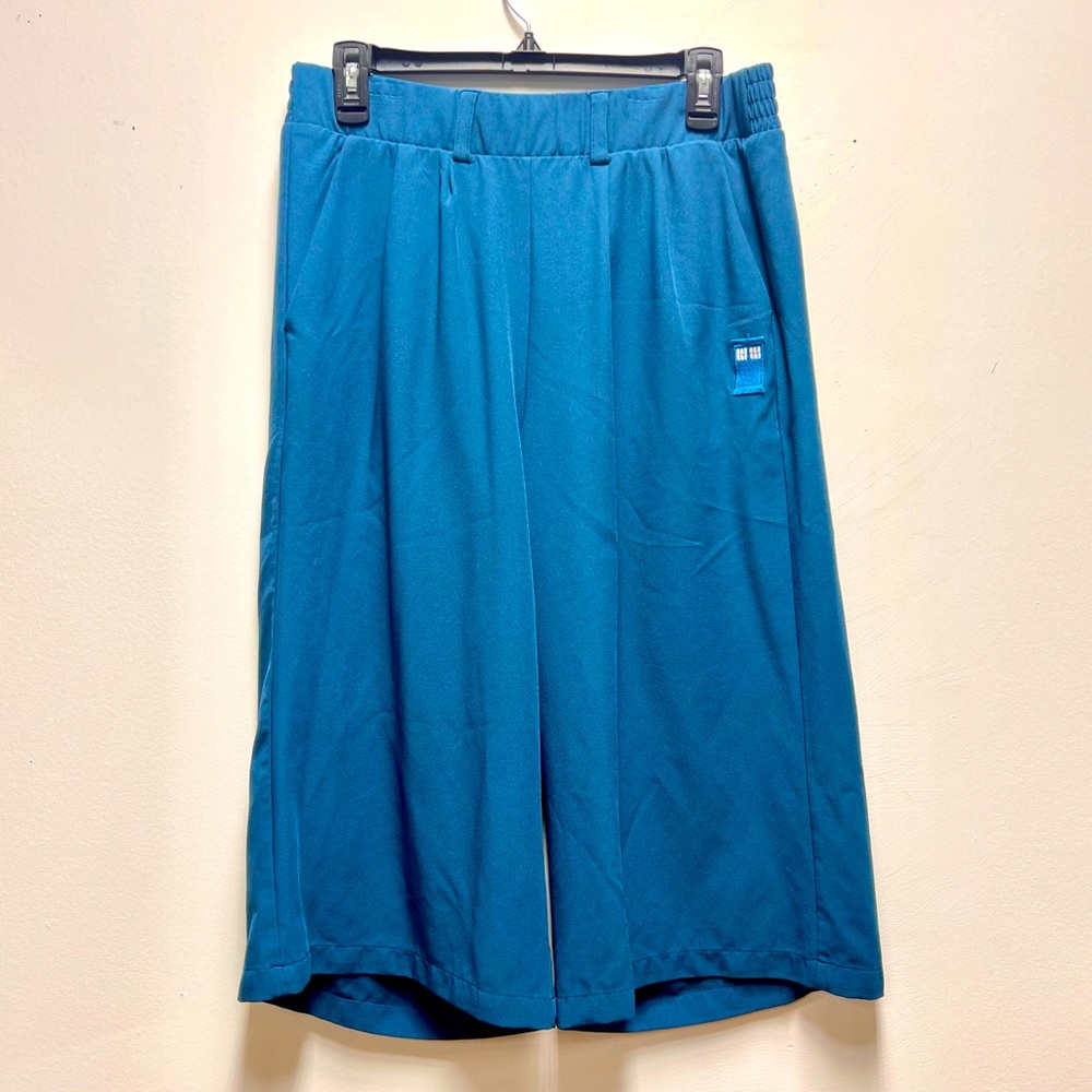Doctor Who Her Universe Blue Tardis cropped wide leg pants culottes